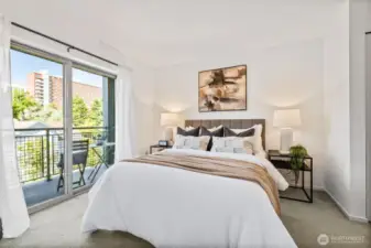 Bedroom Connected to Balcony