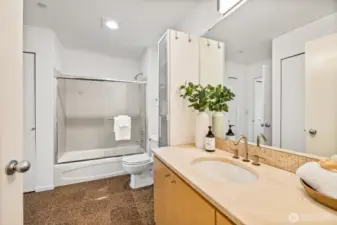 Linen Closet and Extra Storage in Bathroom