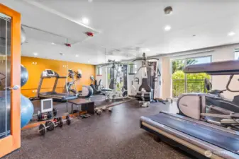 Recently Refreshed Community Gym on First Floor