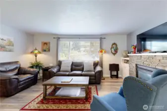 Living Room with Gas fireplace