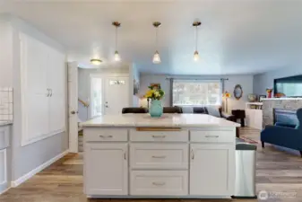Quartz countertops in Kitchen