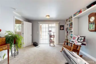 Family Room with slider to 20x30 Garage/Shop