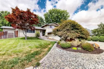 River Rock accent landscaping