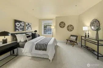 Primary Bedroom easily accommodates a King size bed.