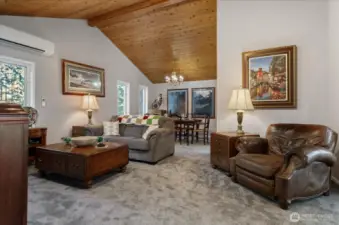 Living area with dining area shown