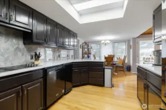 Kitchen has been updated w/new appliances, quartz countertops & backsplash within the past 3 years
