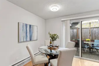 Dining area in kitchen