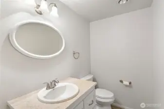 Half bathroom on main level