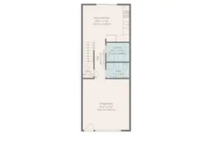 Floor plan, bottom floor