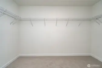 Primary Walk-in Closet - Pics are of a different 2389 Kyler plan home. Features and colors may differ.