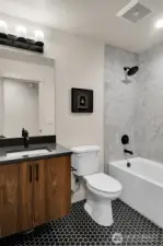 Ground level full bath