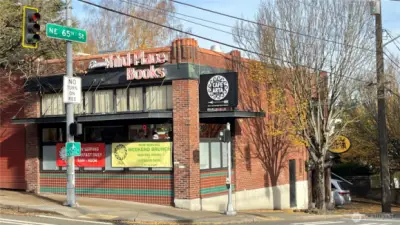 STROLL to local Third Place Books, café & pub