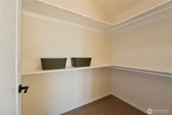 Primary walk in closet