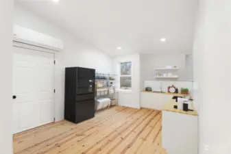 Staged upstairs kitchen possibility