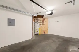 1 car attached garage.