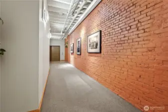 Hallway on 4th floor to condo