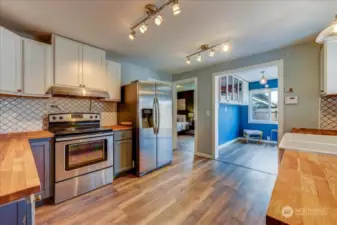 Kitchen Area and Sun Room