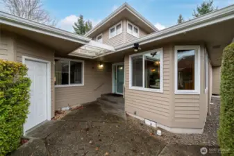 Door to Garage on Left