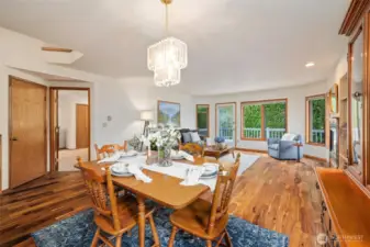 Open floorplan Living and Dining Room