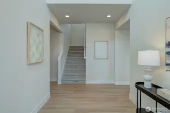 Up the stairs now