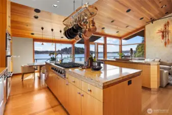 Large Chef's Kitchen Island