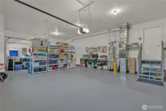 Huge, over 840 sq. ft. 3 car attached garage!