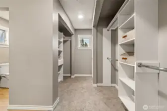 Primary closet