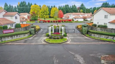 Sorrento entrance with electronic gates.