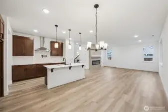 Actual Home - gourmet kitchen with pot filler