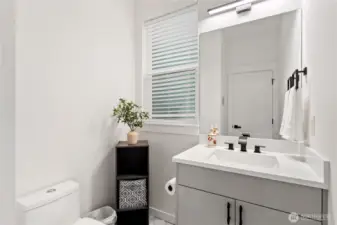 1/2 bath on 2nd floor