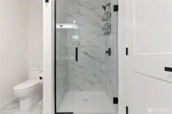 3/4 bath in primary bedroom