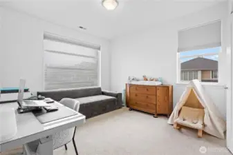 Main floor bedroom just off the entrance