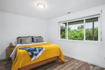 Guest suite on lowest level.