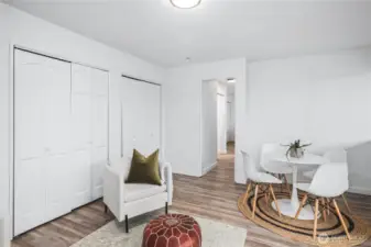 Guest suite on lowest level.