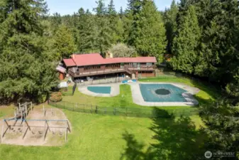 Shore Woods community includes a club house, swimming pool, tennis courts and playground.