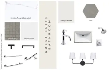 Guest Bathroom Selections - Features, materials, and selections may vary by home and are subject to change without notice. Buyers are encouraged to verify all selections and specifications to their satisfaction.