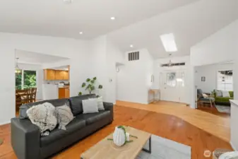 With 2 bedrooms, an office, 2 updated bathrooms, and a stylish kitchen with granite countertops and solid oak cabinetry, the layout supports both daily comfort and entertaining ease.