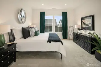 Primary Bedroom.  Photo taken from a similar model, may contain upgrades.