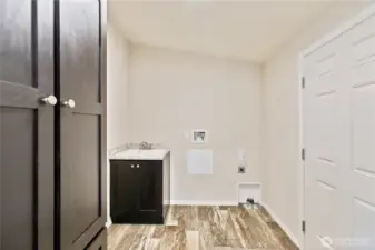 Utility Bath with laundry sink