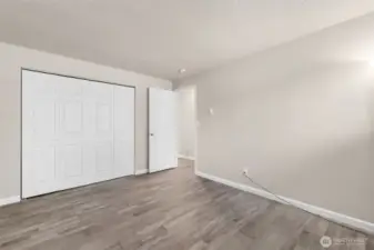 Primary Bedroom with room for a king size bed