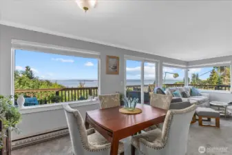 Amazing views from dining room and living room