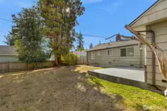 Another view of backyard from NE corner of property.