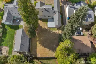 Aerial view displaying the entire property.