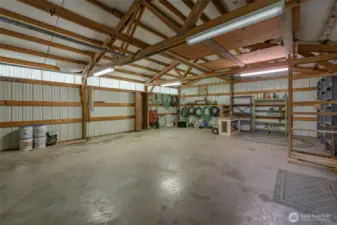 Inside the detached shop. Bring your toys and projects!