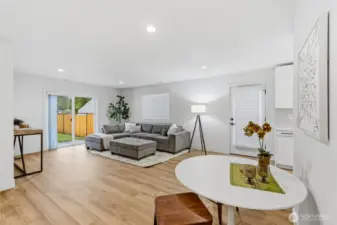 space to dine downstairs too