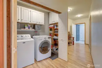 laundry space for both main house and Apartment