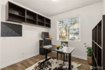 The versatile main floor office can easily serve as an extra bedroom, offering added flexibility to suit your lifestyle and needs. Perfect for work or guest accommodations!
