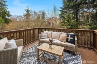 Main Level Deck West Facing