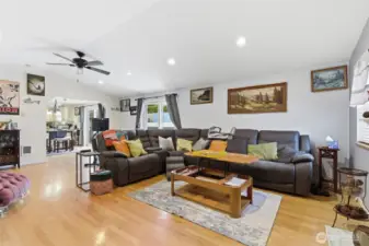 Bright with hardwood floors thorughout