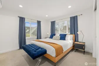 Primary Bedroom on the second level